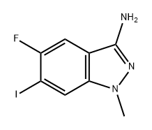 1H-Indazol-3-amine, 5-fluoro-6-iodo-1-methyl- Structure