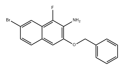 2-Naphthalenamine, 7-bromo-1-fluoro-3-(phenylmethoxy)- Structure