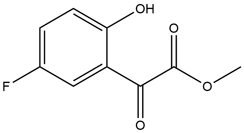 Methyl 5-fluoro-2-hydroxy-α-oxobenzeneacetate Structure