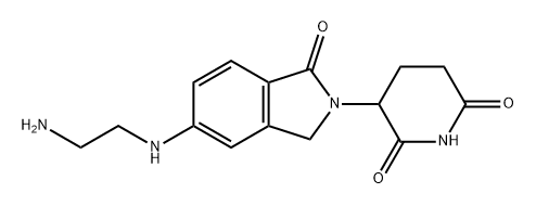 2,6-Piperidinedione, 3-[5-[(2-aminoethyl)amino]-1,3-dihydro-1-oxo-2H-isoindol-2-yl]- Structure