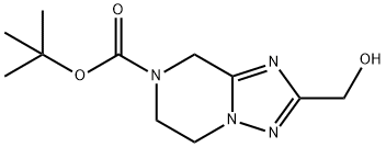 [1,2,4]Triazolo[1,5-a]pyrazine-7(8H)-carboxylic acid, 5,6-dihydro-2-(hydroxymethyl)-, 1,1-dimethylethyl ester Structure