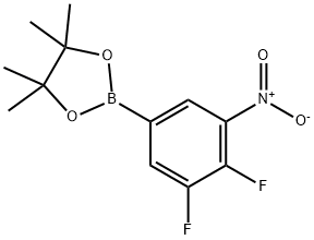 1,3,2-Dioxaborolane, 2-(3,4-difluoro-5-nitrophenyl)-4,4,5,5-tetramethyl- Structure