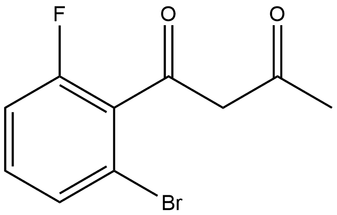 1-(2-Bromo-6-fluorophenyl)-1,3-butanedione Structure