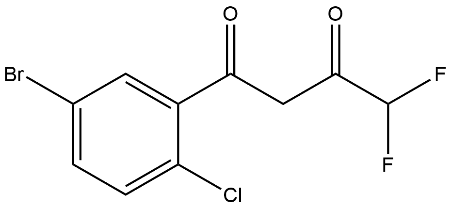 1-(5-Bromo-2-chlorophenyl)-4,4-difluoro-1,3-butanedione Structure