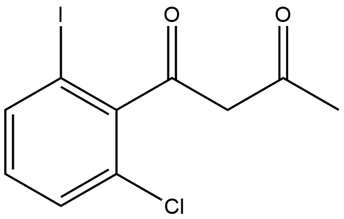 1-(2-Chloro-6-iodophenyl)-1,3-butanedione Structure