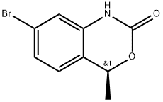 2H-3,1-Benzoxazin-2-one, 7-bromo-1,4-dihydro-4-methyl-, (4S)- Structure