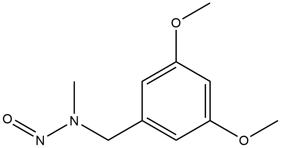 (3,5-Dimethoxybenzyl)methylnitrosamine Structure