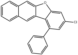 Benzo[b]naphtho[2,3-d]furan, 3-chloro-1-phenyl- 구조식 이미지