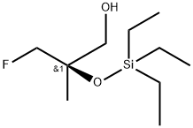 (R)-3-Fluoro-2-methyl-2-((triethylsilyl)oxy)propan-1-ol Structure