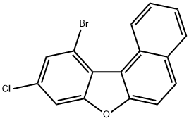 Benzo[b]naphtho[1,2-d]furan, 11-bromo-9-chloro- Structure