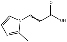 2-Propenoic acid, 3-(2-methyl-1H-imidazol-1-yl)- Structure