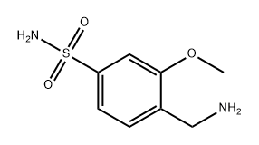 Benzenesulfonamide, 4-(aminomethyl)-3-methoxy- Structure