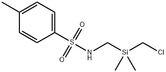 Benzenesulfonamide, N-[[(chloromethyl)dimethylsilyl]methyl]-4-methyl- Structure