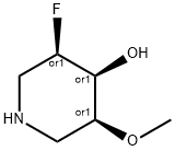 rel-(3R,4S,5S)-3-Fluoro-5-methoxy-4-piperidinol 구조식 이미지