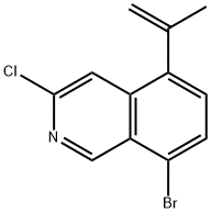 Isoquinoline, 8-bromo-3-chloro-5-(1-methylethenyl)- Structure