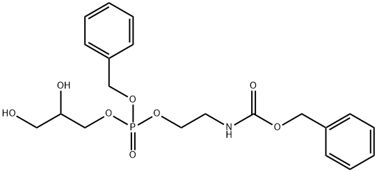 5,7-Dioxa-2-aza-6-phosphadecanoic acid, 9,10-dihydroxy-6-(phenylmethoxy)-, phenylmethyl ester, 6-oxide Structure