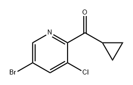 Methanone, (5-bromo-3-chloro-2-pyridinyl)cyclopropyl- 구조식 이미지