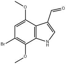 6-Bromo-4,7-dimethoxy-1H-indole-3-carbaldehyde Structure