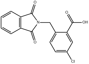 Benzoic acid, 5-chloro-2-[(1,3-dihydro-1,3-dioxo-2H-isoindol-2-yl)methyl]- Structure