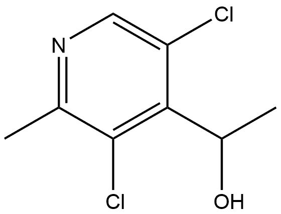 4-Pyridinemethanol, 3,5-dichloro-α,2-dimethyl- Structure