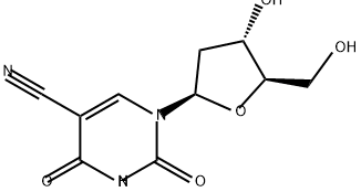 Uridine, 5-cyano-2'-deoxy- Structure