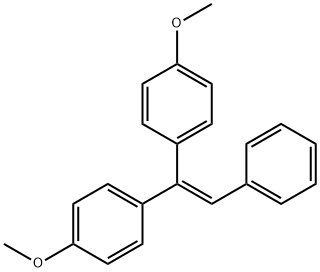 Benzene, 1,1'-(2-phenylethenylidene)bis[4-methoxy- Structure