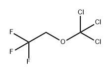 Ethane, 1,1,1-trifluoro-2-(trichloromethoxy)- Structure