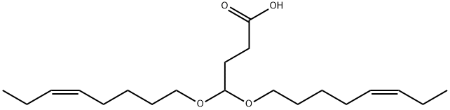 Butanoic acid, 4,4-bis[(5Z)-5-octen-1-yloxy]- Structure