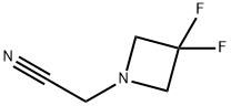3,3-Difluoro-1-azetidineacetonitrile Structure