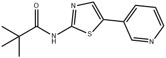 Propanamide, 2,2-dimethyl-N-[5-(3-pyridinyl)-2-thiazolyl]- Structure