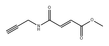 2-Butenoic acid, 4-oxo-4-(2-propyn-1-ylamino)-, methyl ester, (2E)- Structure