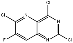 Pyrido[3,2-d]pyrimidine, 2,4,6-trichloro-7-fluoro- Structure