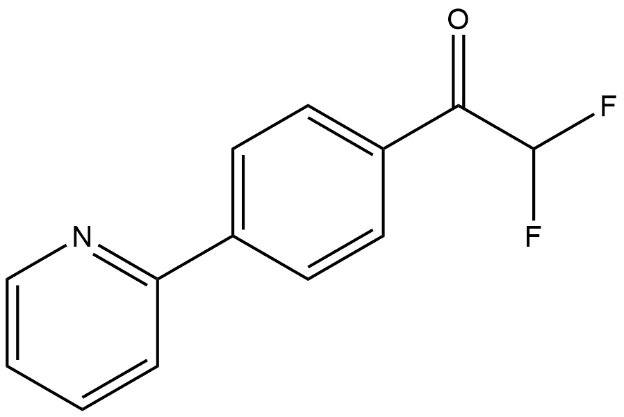 2,2-Difluoro-1-(4-(pyridin-2-yl)phenyl)ethanone Structure