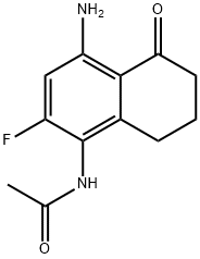 Acetamide, N-(4-amino-2-fluoro-5,6,7,8-tetrahydro-5-oxo-1-naphthalenyl)- Structure