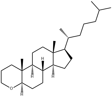 (4AR,4bS,6aR,7R,9aS,9bS,11aR)-4a,6a-dimethyl-7-((R)-6-methylheptan-2-yl)hexadecahydroindeno[5,4-f]chromene Structure