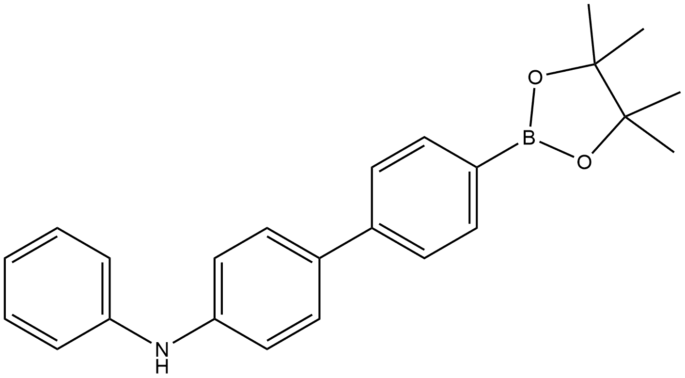 [1,1′-Biphenyl]-4-amine, N-phenyl-4′-(4,4,5,5-tetramethyl-1,3,2-dioxaborolan-2-yl)- Structure