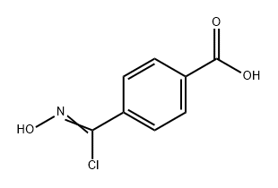 Benzoic acid, 4-[chloro(hydroxyimino)methyl]- Structure