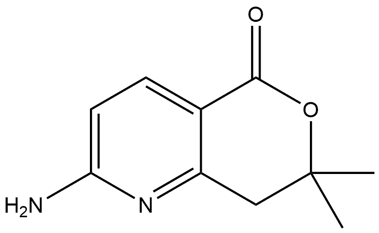 2-Amino-7,7-dimethyl-7,8-dihydro-5H-pyrano[4,3-b]pyridin-5-one Structure