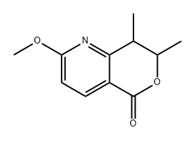 5H-Pyrano[4,3-b]pyridin-5-one, 7,8-dihydro-2-methoxy-7,8-dimethyl- 구조식 이미지