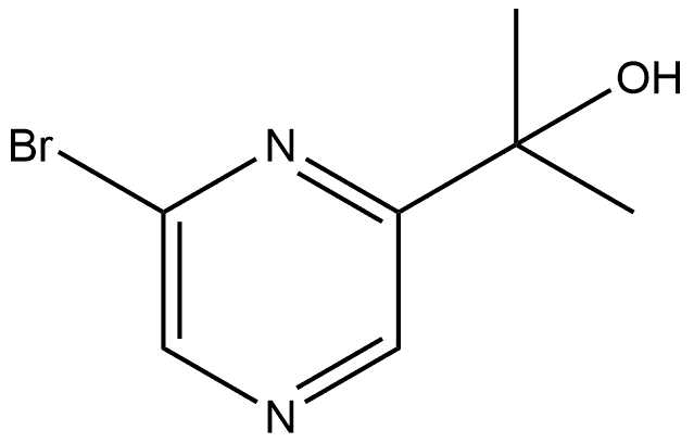 2-Pyrazinemethanol, 6-bromo-α,α-dimethyl- Structure