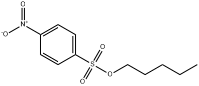 Benzenesulfonic acid, 4-nitro-, pentyl ester Structure