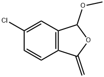 Isobenzofuran, 5-chloro-1,3-dihydro-3-methoxy-1-methylene- Structure