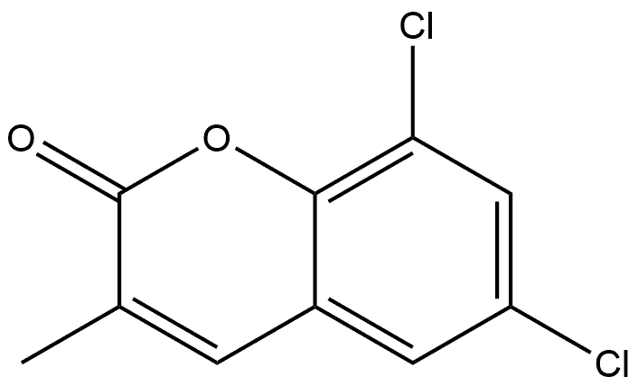 6,8-Dichloro-3-methyl-2H-chromen-2-one 구조식 이미지