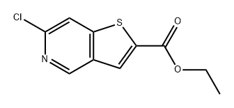 Thieno[3,2-c]pyridine-2-carboxylic acid, 6-chloro-, ethyl ester Structure