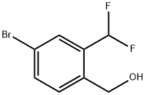 4-Bromo-2-(difluoromethyl)benzenemethanol Structure