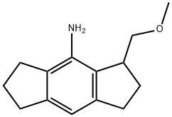 s-Indacen-4-amine, 1,2,3,5,6,7-hexahydro-3-(methoxymethyl)- Structure