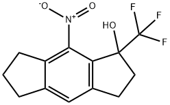 s-Indacen-1-ol, 1,2,3,5,6,7-hexahydro-8-nitro-1-(trifluoromethyl)- 구조식 이미지