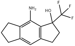 s-Indacen-1-ol, 8-amino-1,2,3,5,6,7-hexahydro-1-(trifluoromethyl)- Structure