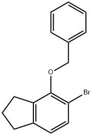 1H-Indene, 5-bromo-2,3-dihydro-4-(phenylmethoxy)- Structure