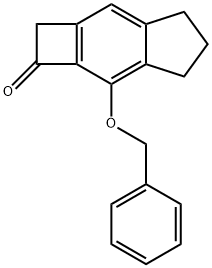 1H-Cyclobut[f]inden-1-one, 2,4,5,6-tetrahydro-7-(phenylmethoxy)- Structure